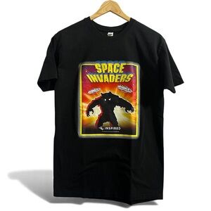 Inspire Black Space Invaders Graphic Tee